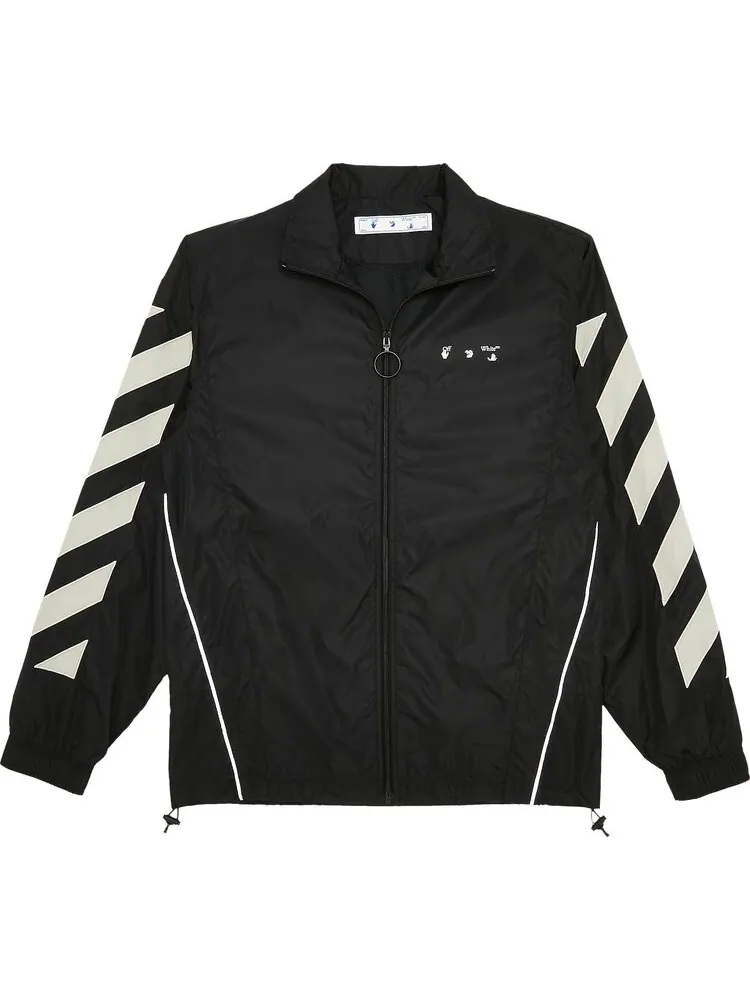 Мужская куртка Off-White Diag нейлоновая на молнии — изображение 1 из 3, черный