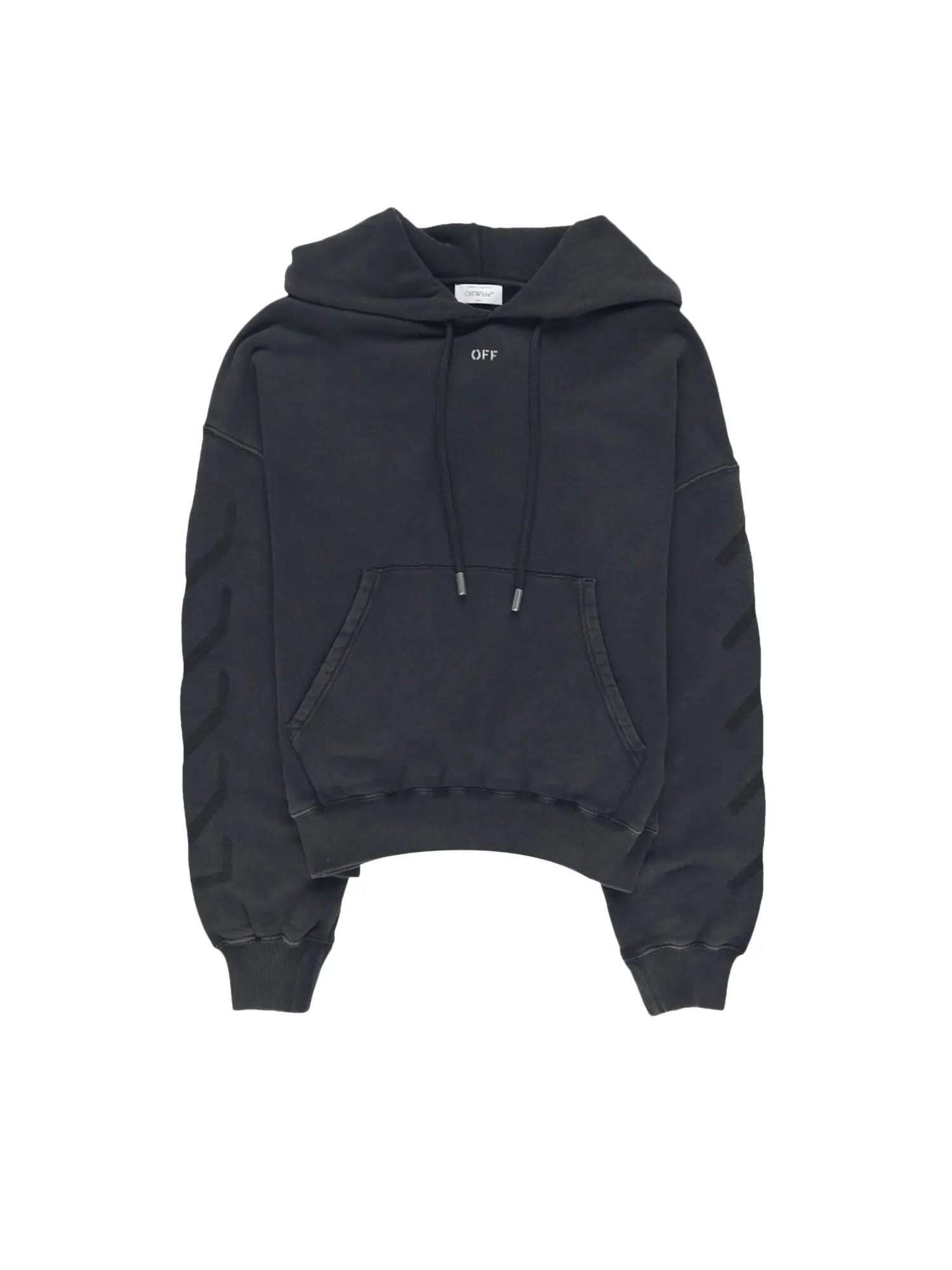 Off-White Толстовка с капюшоном BW St. Matthew — изображение 1 из 2, черный/серый