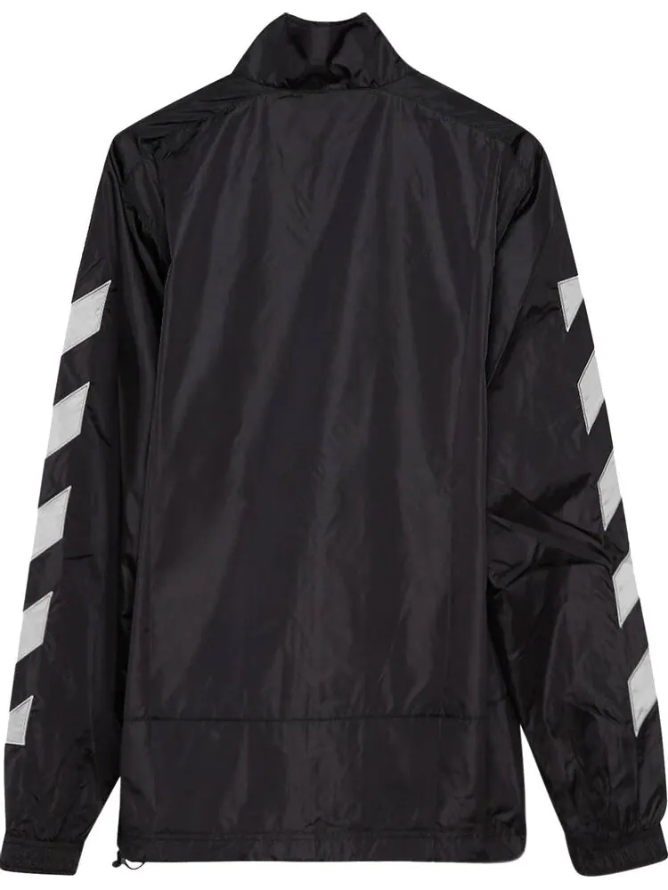 Ветровка Off-White Diag Nylon Tracktop 'Black/Limestone' — изображение 2 из 3, черный