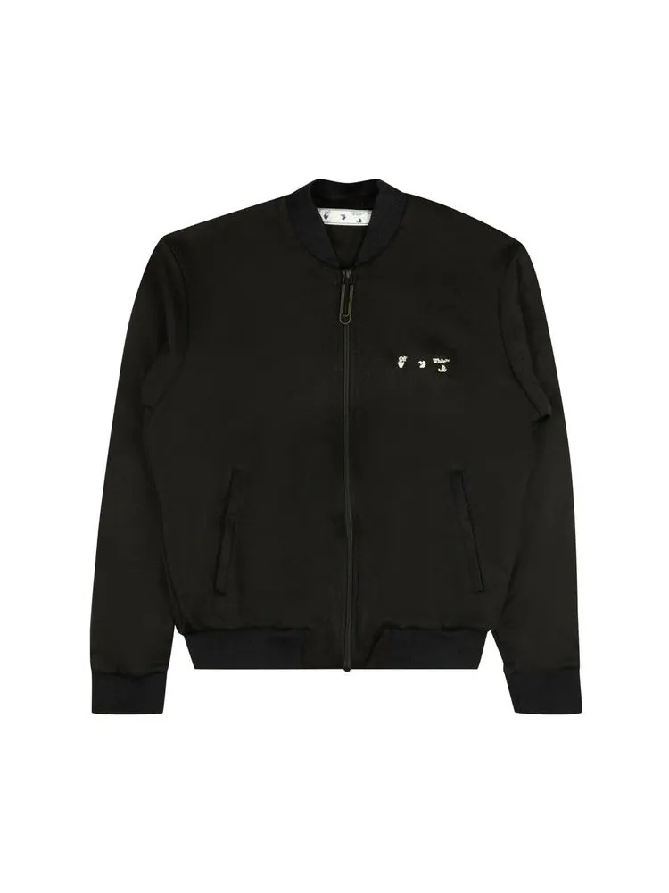 Куртка Off-White Slim Logo Track Top — изображение 1 из 2, черный