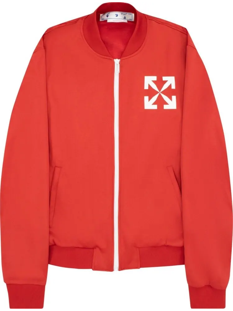 Ветровка Off-White Single Arrow Slim Tracktop 'Red/White' — изображение 1 из 1, красный