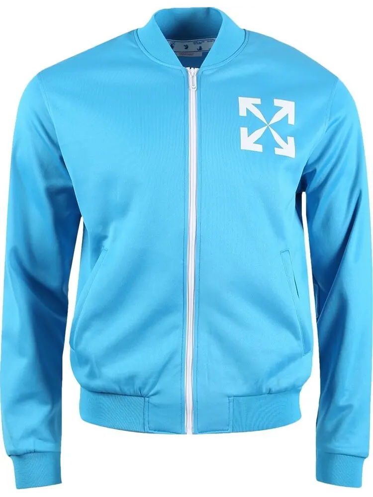 Ветровка Off-White Single Arrow Slim Tracktop 'Cyan Blue/White' — изображение 1 из 1, синий