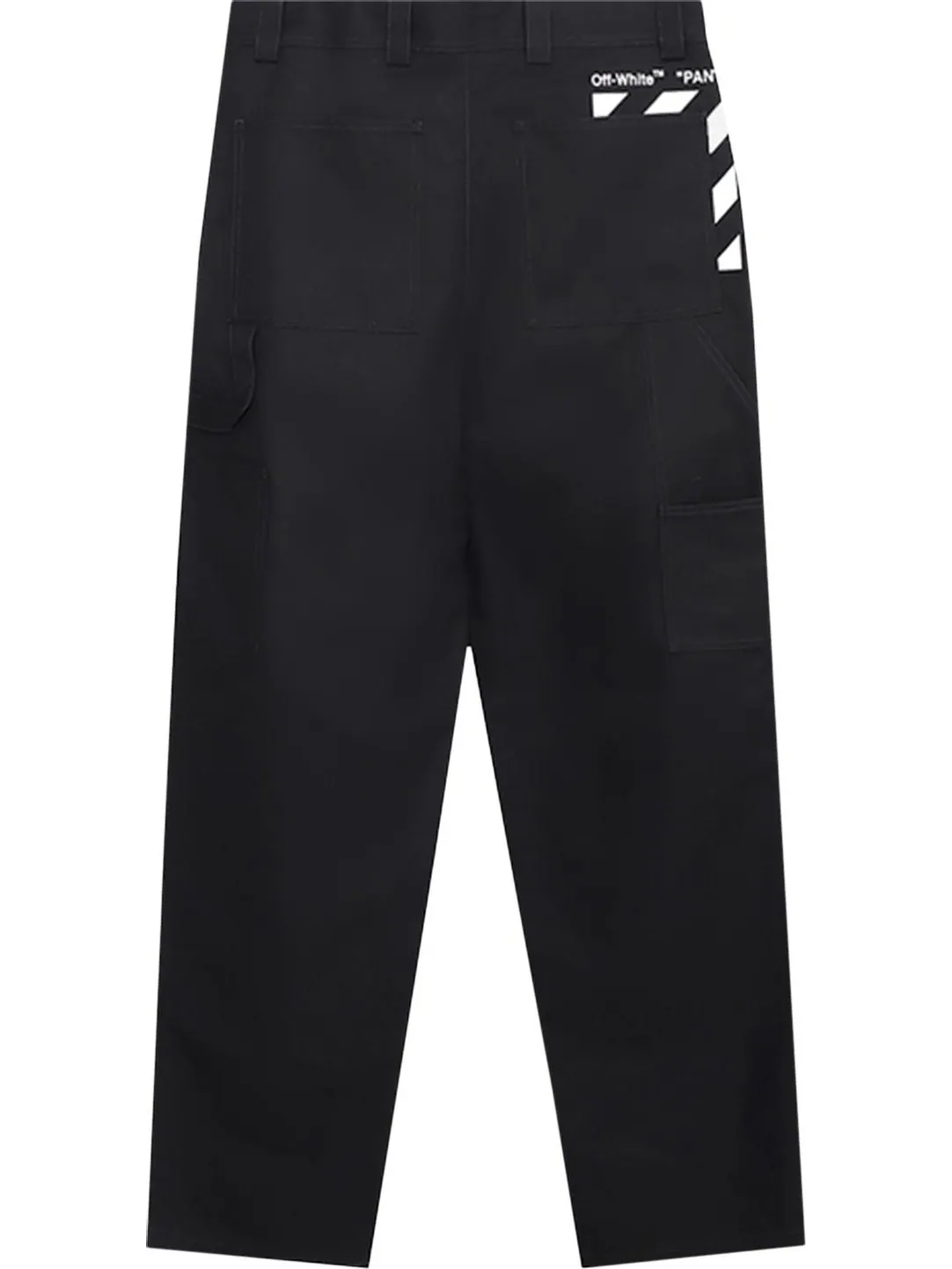 Брюки Off-White Diag Pocket Carpenter Pant 'Black' — изображение 2 из 2, черный