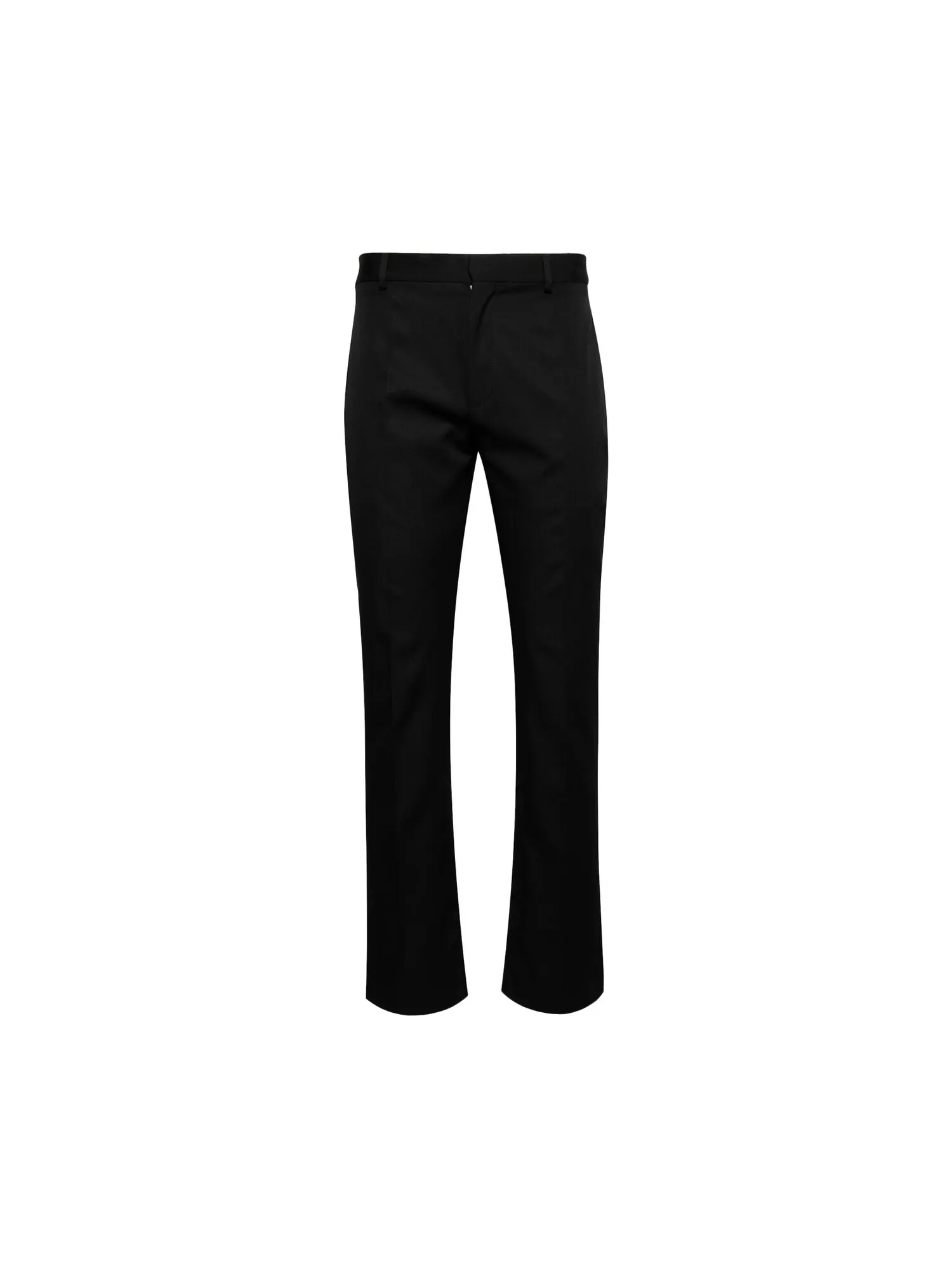 Узкие шерстяные брюки Off-White с эмблемой на молнии