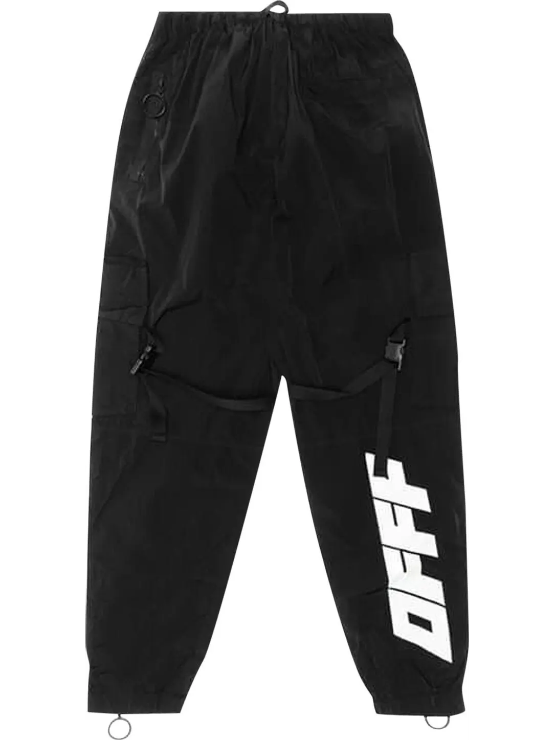 Брюки Off-White Parachute Cargo Pants 'Black' — изображение 2 из 4, черный