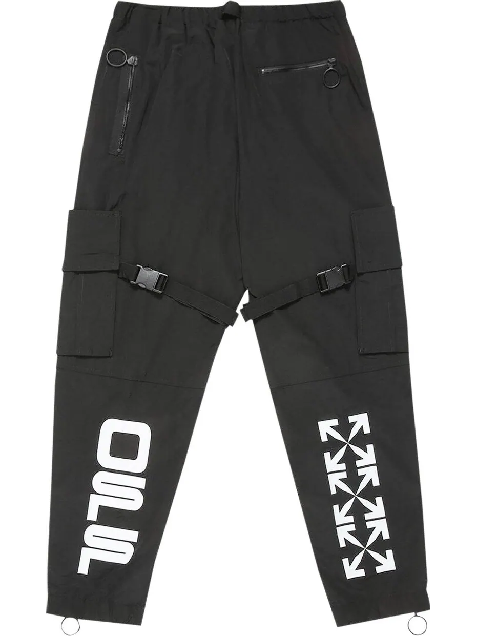 Брюки Off-White Nylon Cargo Pant 'Black' — изображение 2 из 2, черный