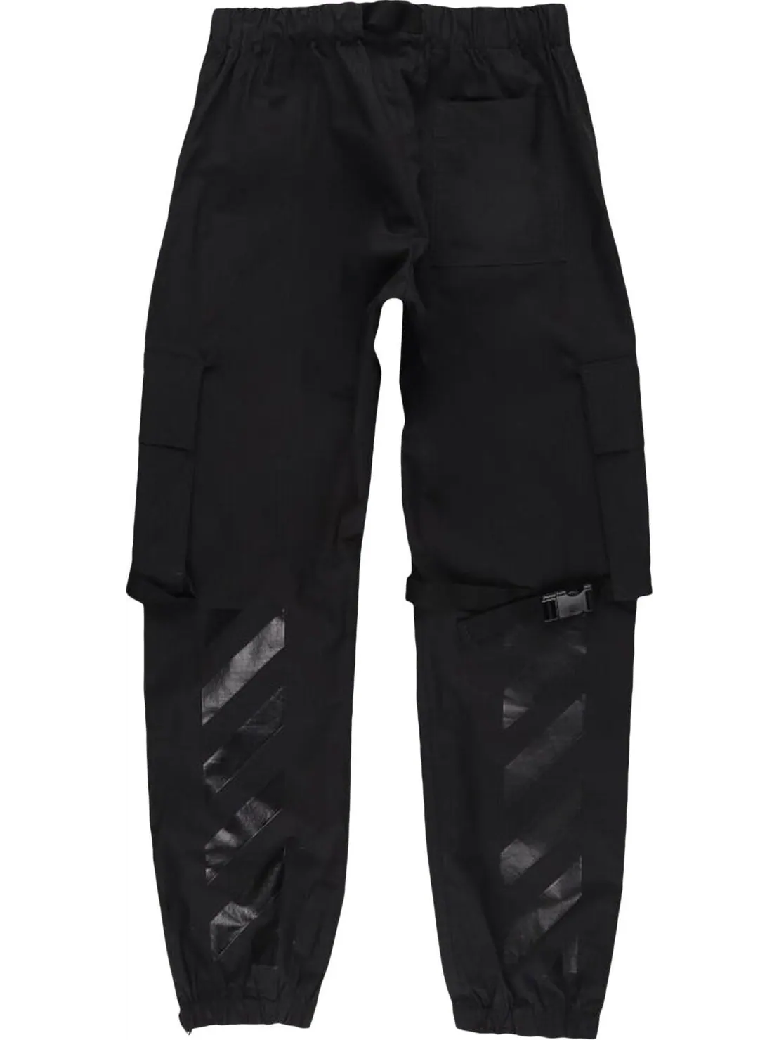 Брюки Off-White Diag Tab Cotton Cargo Pant 'Black' — изображение 2 из 2, черный