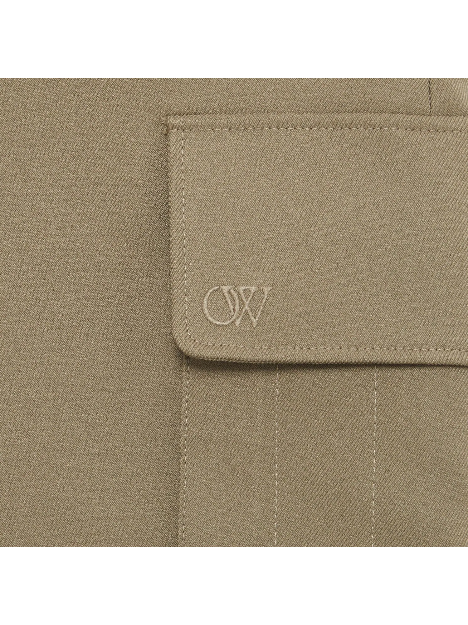 Брюки-карго Off-White Emblem Drill — изображение 3 из 3, бежевый/бежевый