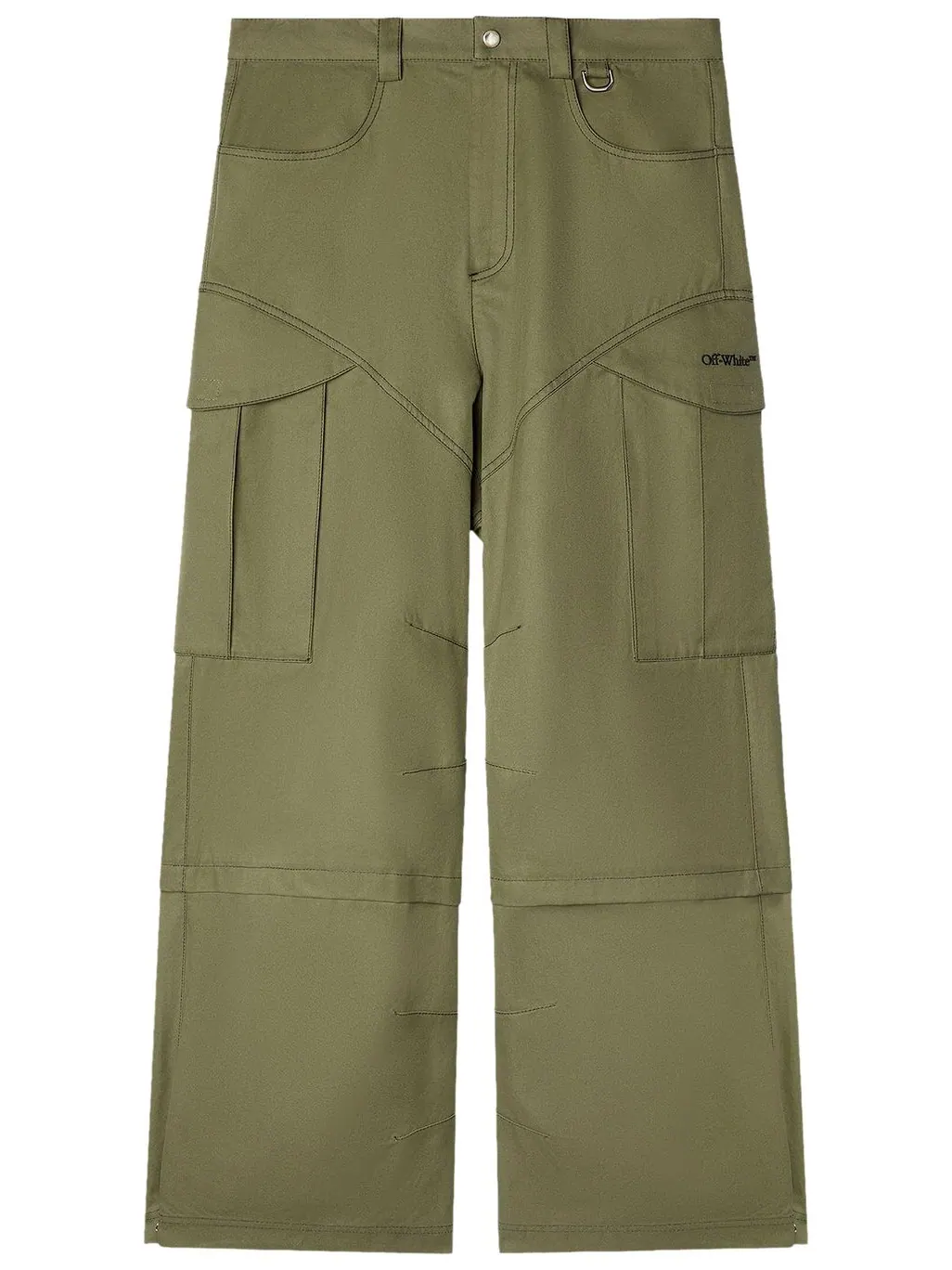 Брюки Off-White Arrow Cargo Pant 'Army Green'