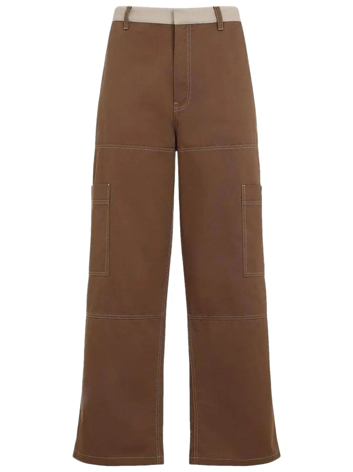 Брюки Off-White Straight Cargo Pants 'Bison/Cream'