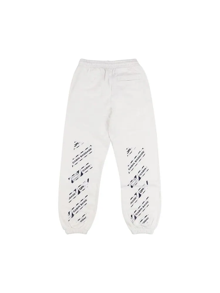 Брюки Off-White Airport Shorten Sweat Pants — изображение 2 из 2, белый