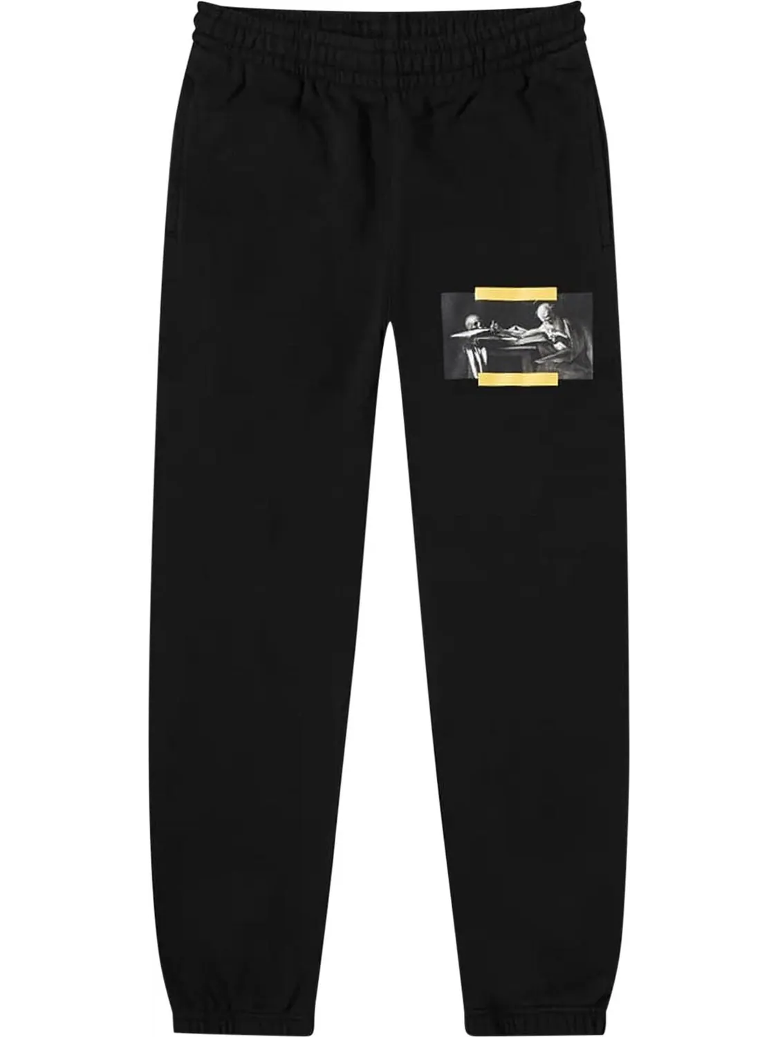 Спортивные брюки Off-White Carav Painting Slim Sweatpant 'Black/Multicolor' — изображение 1 из 4, черный