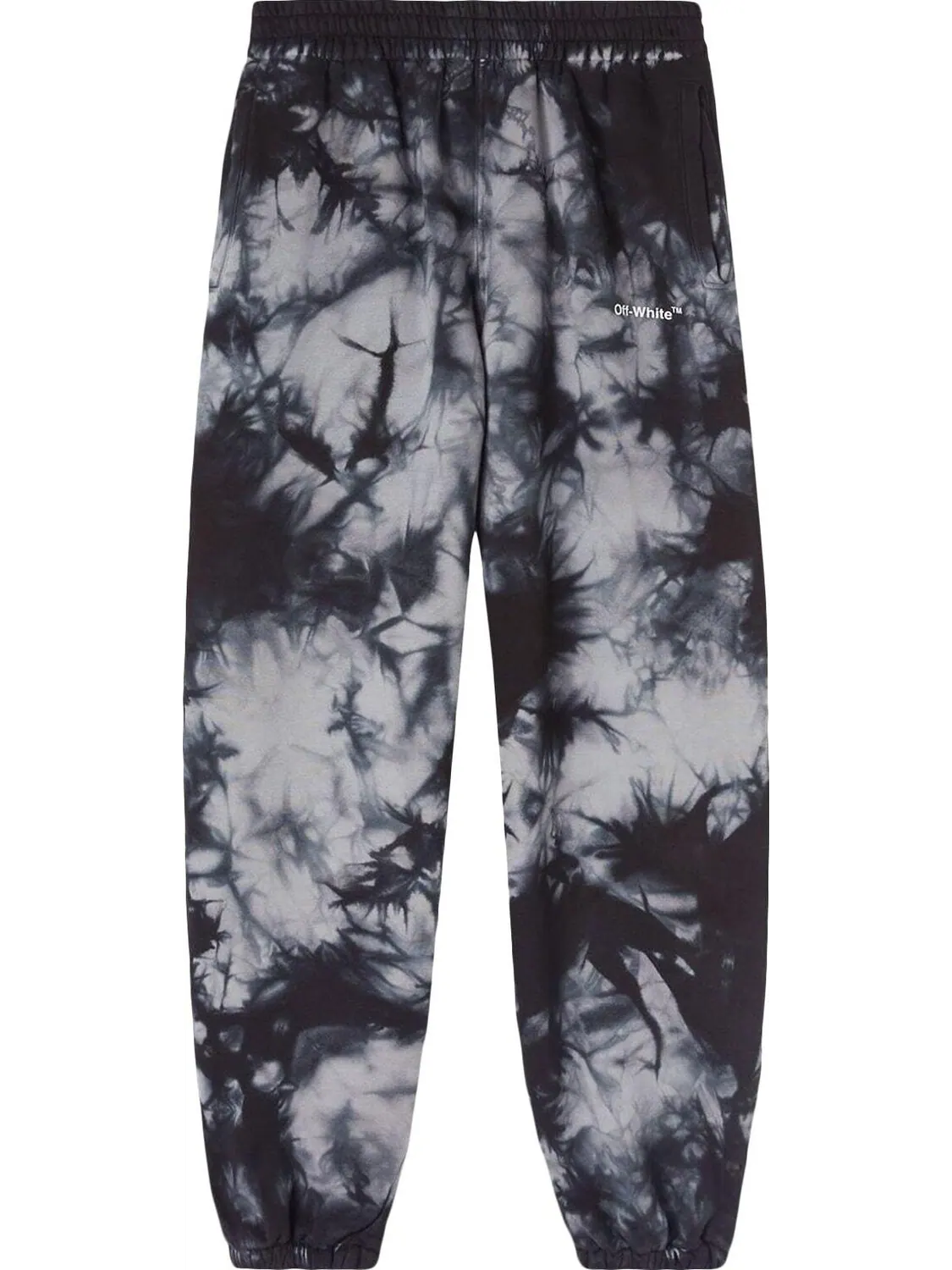 Спортивные брюки Off-White Diag Tie Dye Slim Sweatpant 'Warm Grey/White' — изображение 1 из 1, серый