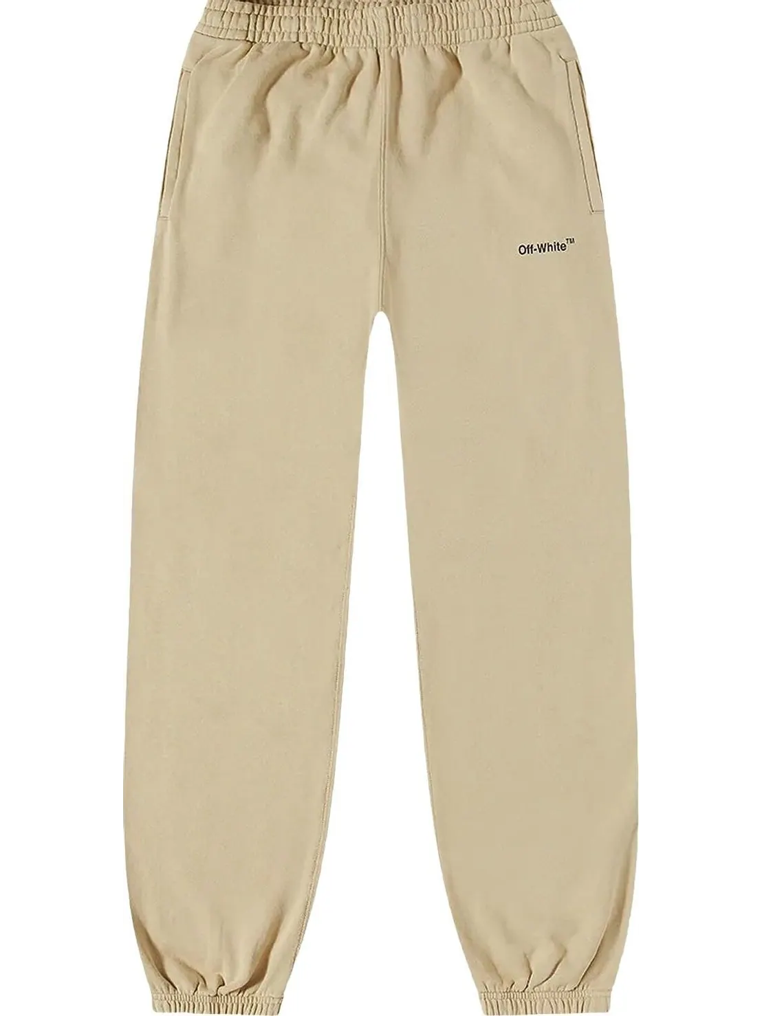Спортивные брюки Off-White Caravaggio Diag Slim Sweatpant 'Dark Sand/Black' — изображение 1 из 1, загар