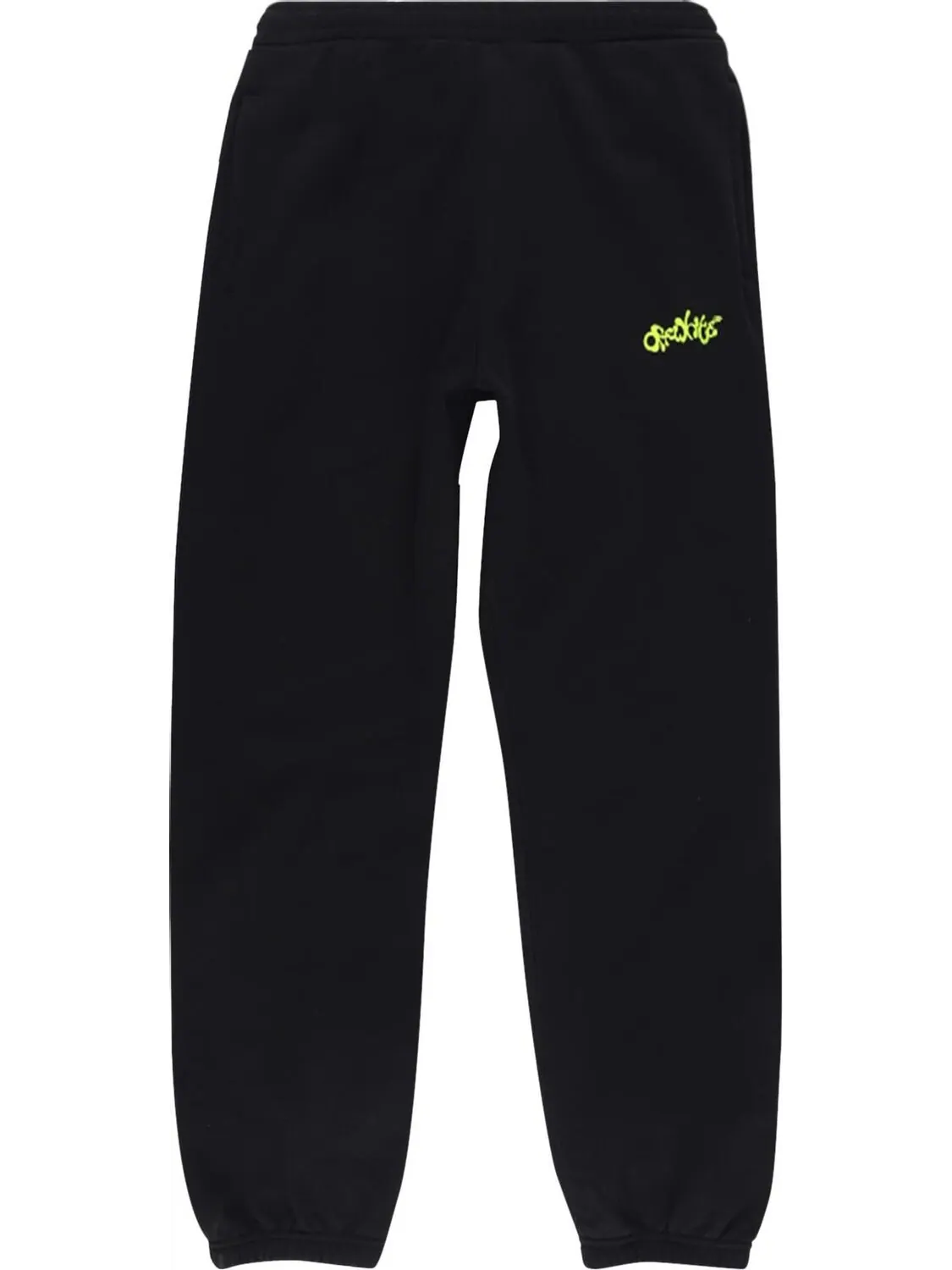 Спортивные брюки Off-White Opposite Arrow Slim Sweatpants 'Black/Lime' — изображение 1 из 2, черный