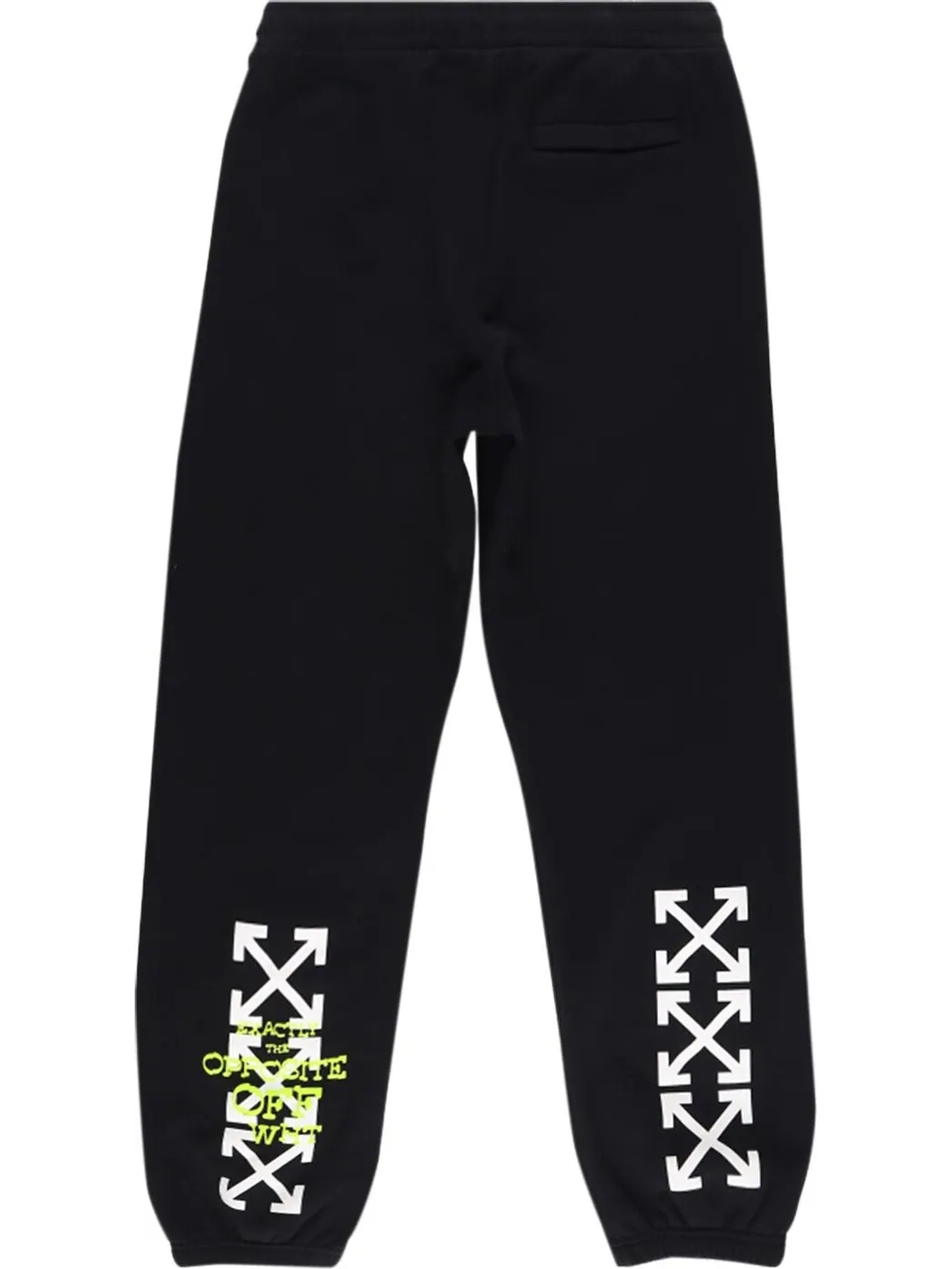 Спортивные брюки Off-White Opposite Arrow Slim Sweatpants 'Black/Lime' — изображение 2 из 2, черный