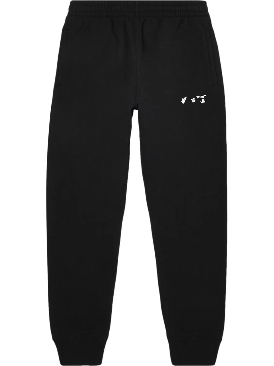 Спортивные брюки Off-White Logo Short Cuff Sweatpant 'Black' — изображение 1 из 3, черный