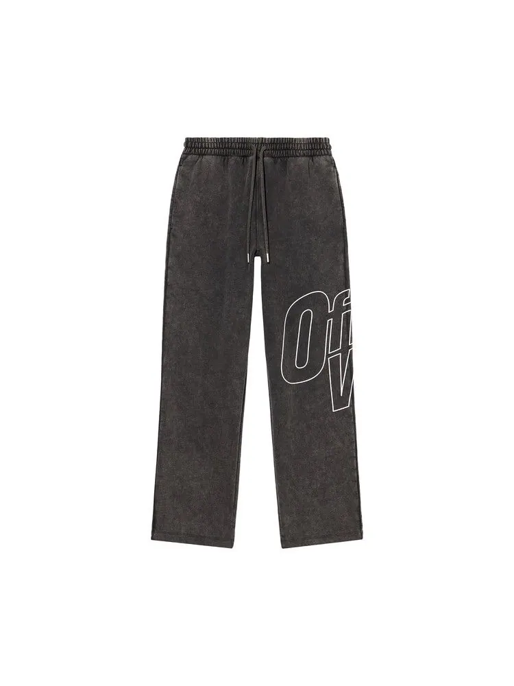 Спортивные брюки Off-White Outline Arrow Sweatpants — изображение 1 из 1, винтажный черный