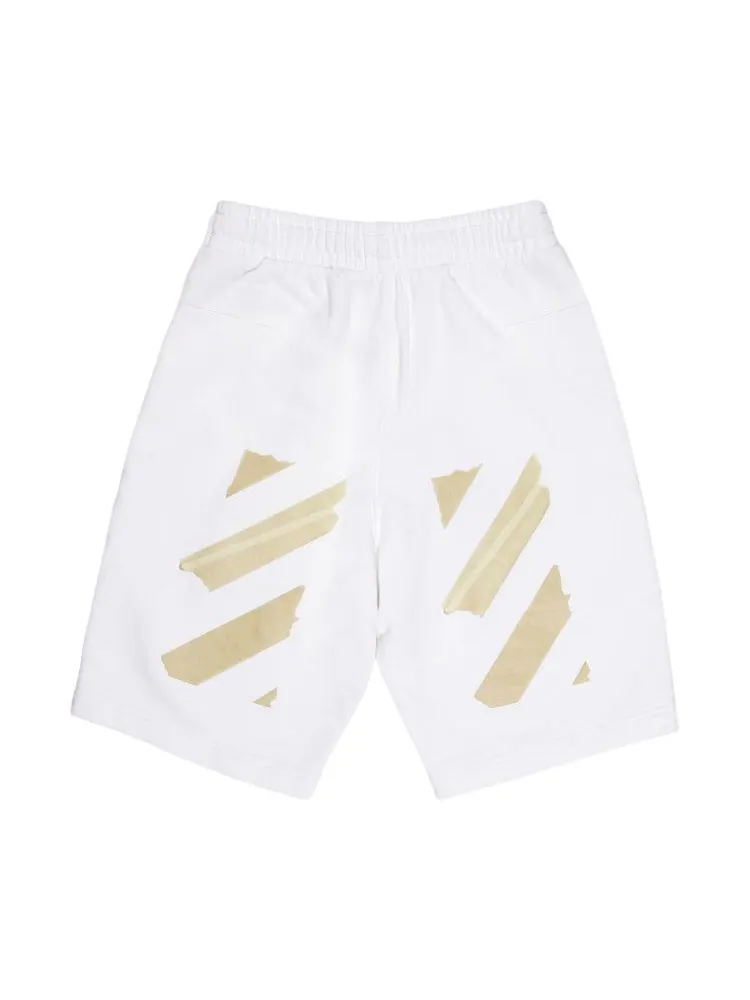 Спортивные шорты Off-White Tape Arrows Sweatshorts — изображение 2 из 2, белый/бежевый