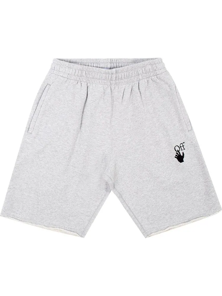 Спортивные шорты Off-White Marker Sweatshorts 'Melange Grey/Red'