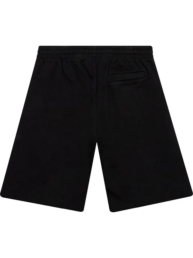 Спортивные шорты Off-White Logo Sweatshorts 'Black/White' — изображение 2 из 2, черный
