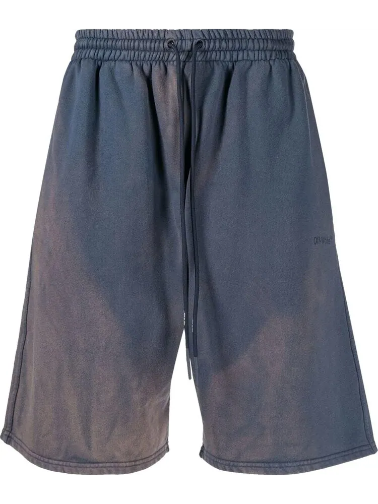 Спортивные шорты Off-White Diag Tab Vintage Skate Sweatshort 'Black/White'