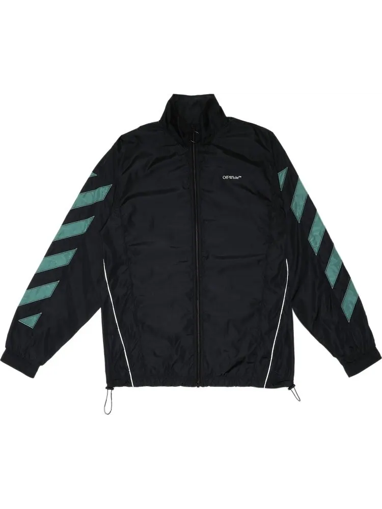 Куртка Off-White Diag Nylon Jacket 'Black/White' — изображение 1 из 3, черный