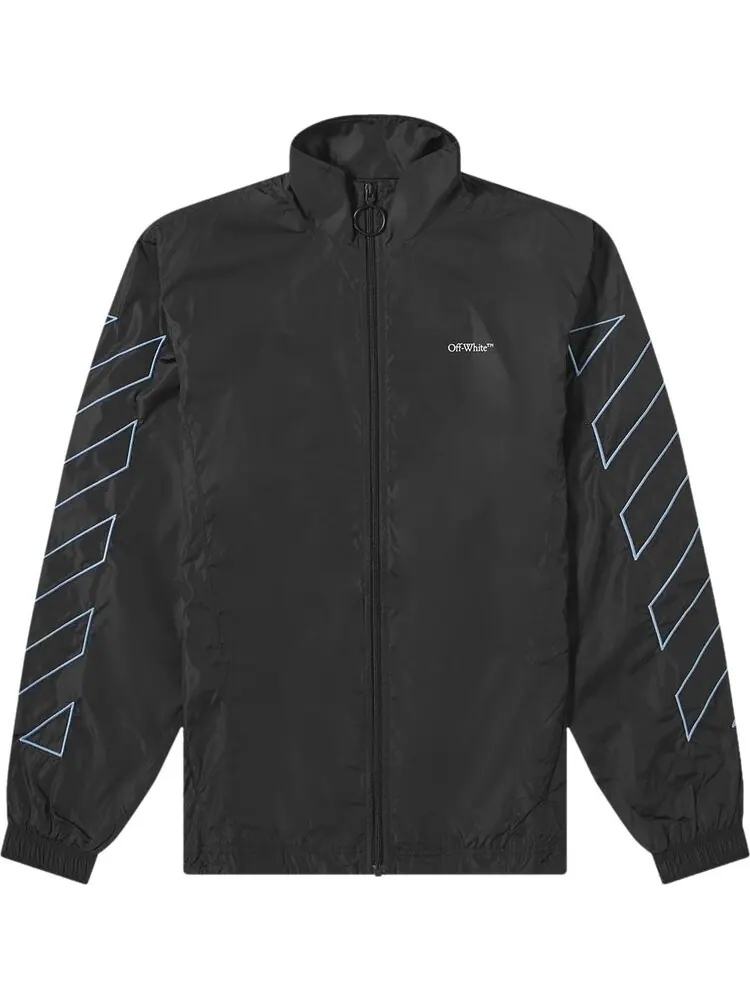 Куртка Off-White Diag Nylon Jacket 'Black/Light Blue' — изображение 1 из 3, синий