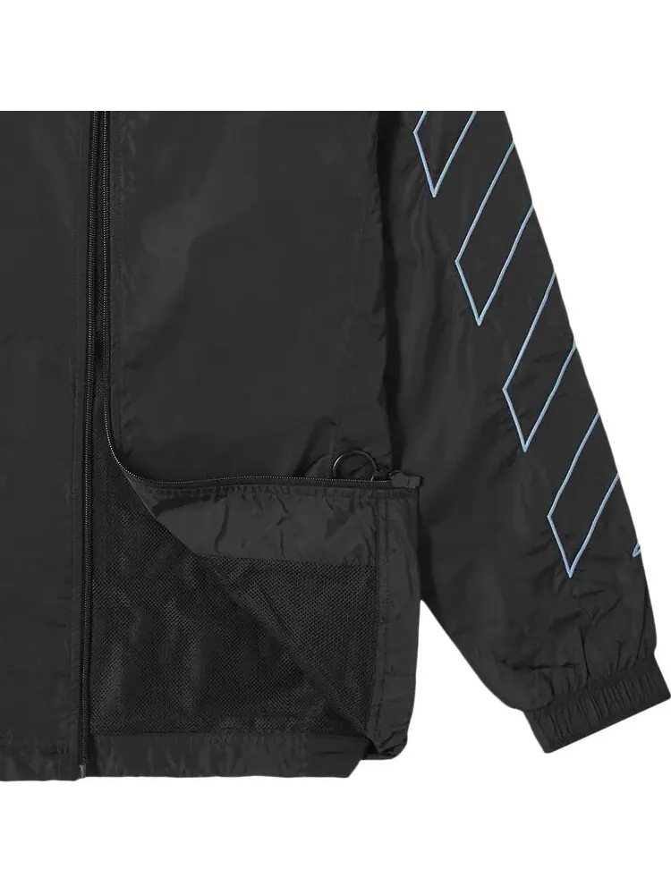Куртка Off-White Diag Nylon Jacket 'Black/Light Blue' — изображение 2 из 3, синий