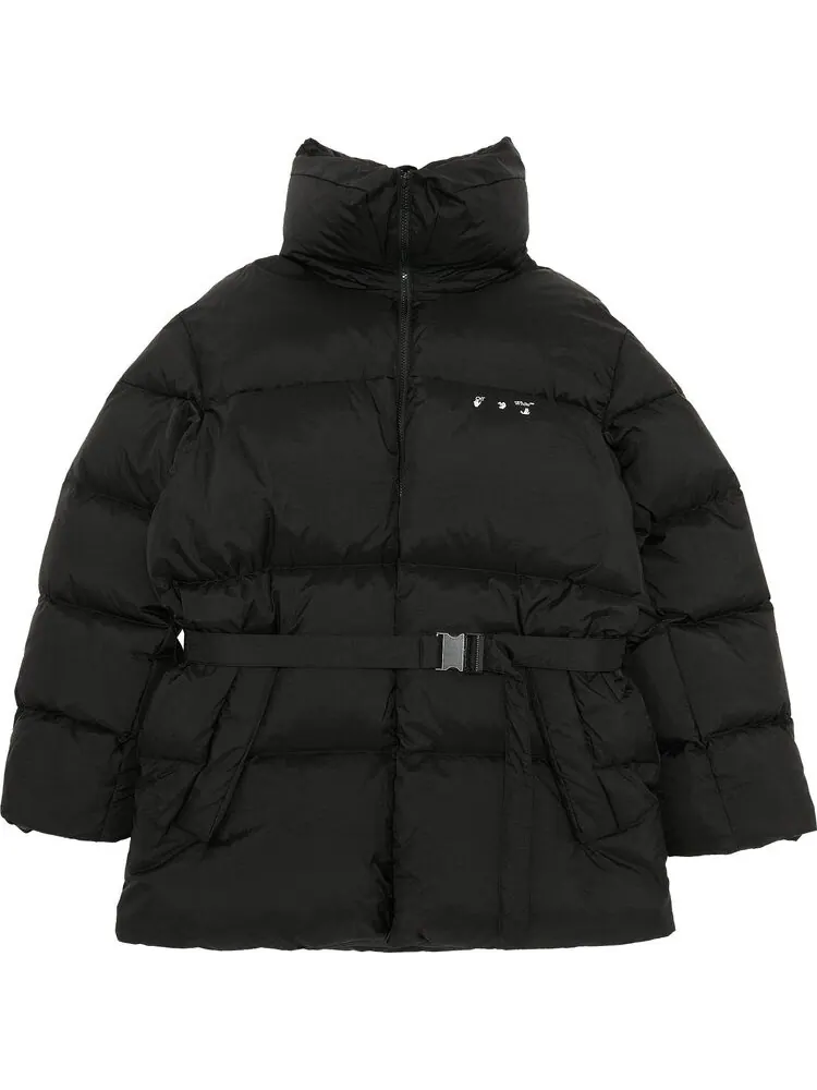 Пуховик Off-White Puffer Down Jacket 'Black/White'