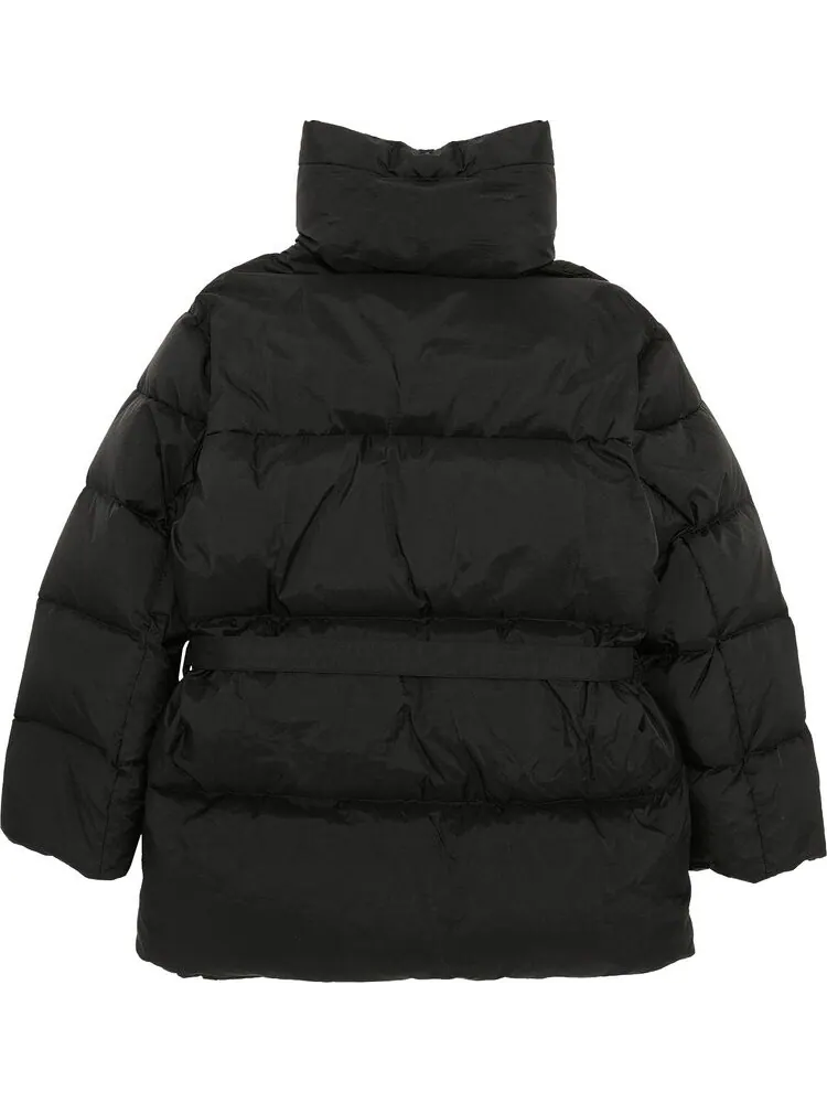 Пуховик Off-White Puffer Down Jacket 'Black/White' — изображение 2 из 3, черный