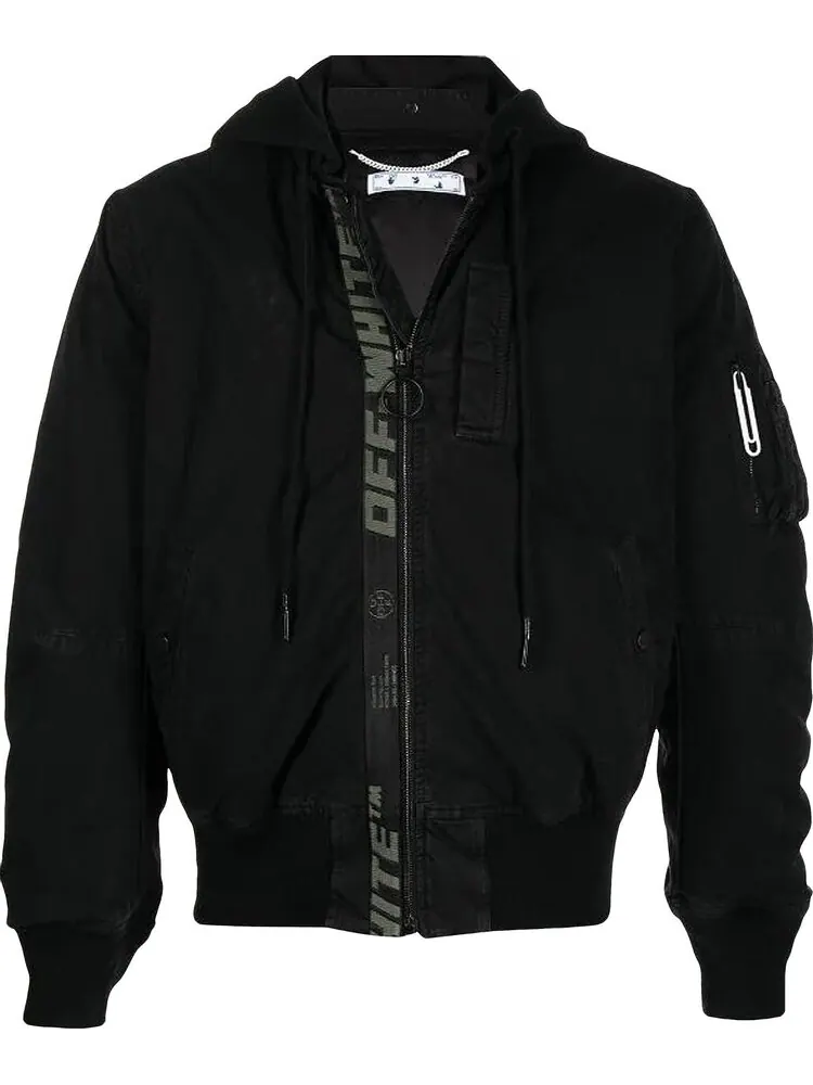 Бомбер Off-White Vintage Arrow Bomber 'Black/White' — изображение 1 из 1, черный