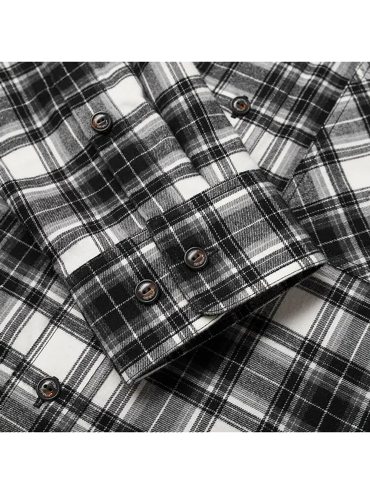 Рубашка Off-White Check Arrow Flannel Shirt 'Black/White' — изображение 2 из 2, черный