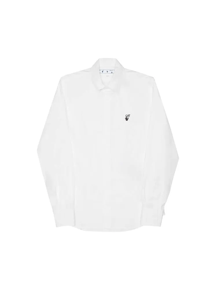 Рубашка Off-White Hands Off Classic Shirt 'White/Black'
