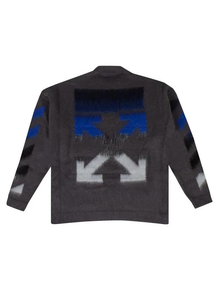Топ Off-White Diag Brushed Knitwear — изображение 2 из 2, серый