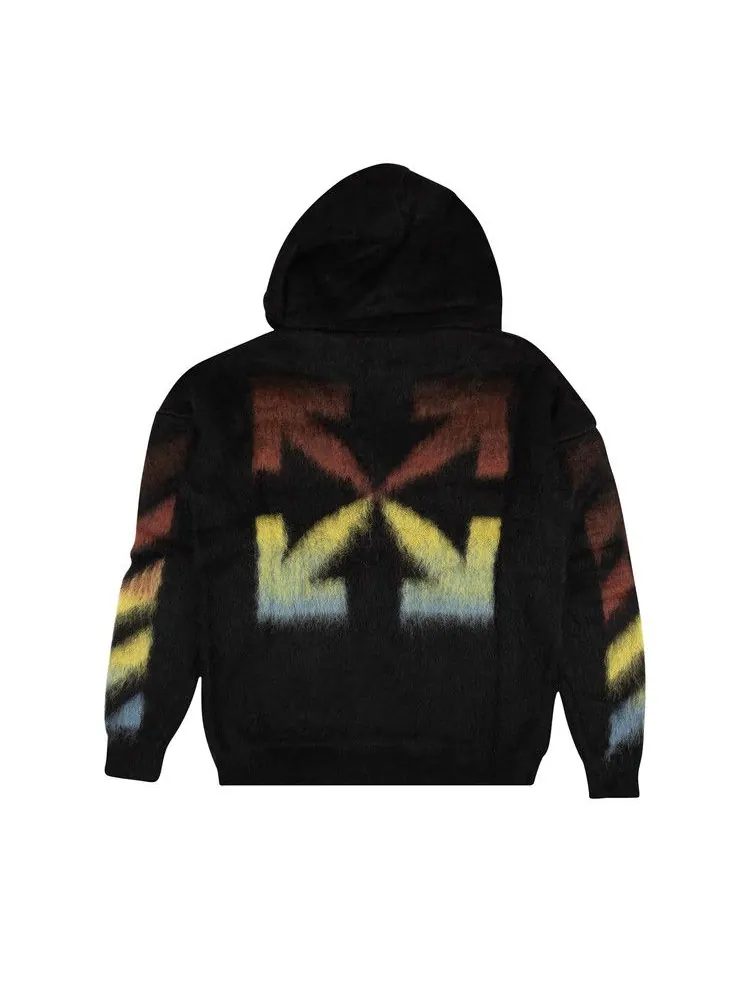 Худи Off-White Diag Brushed Mohair Zip Hoodie — изображение 2 из 2, черный