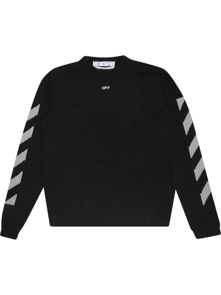 Свитер Off-White Arrow Crewneck Sweater 'Black/High Rise'
