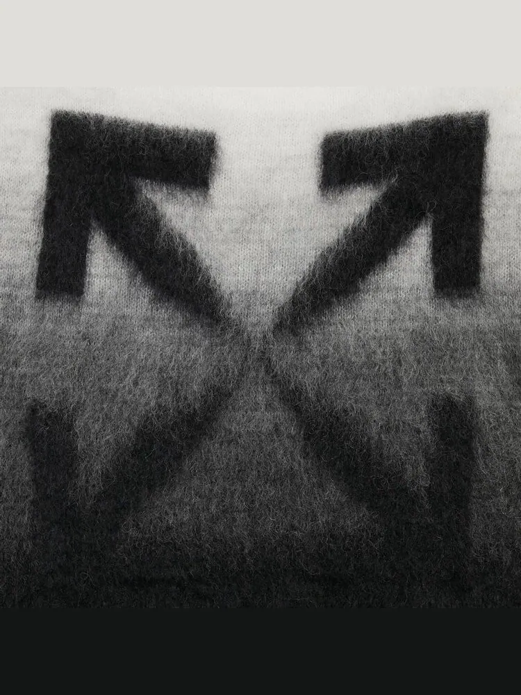 Толстовка Off-White Diag Brushed Knit Crewneck 'Black' — изображение 3 из 3, черный