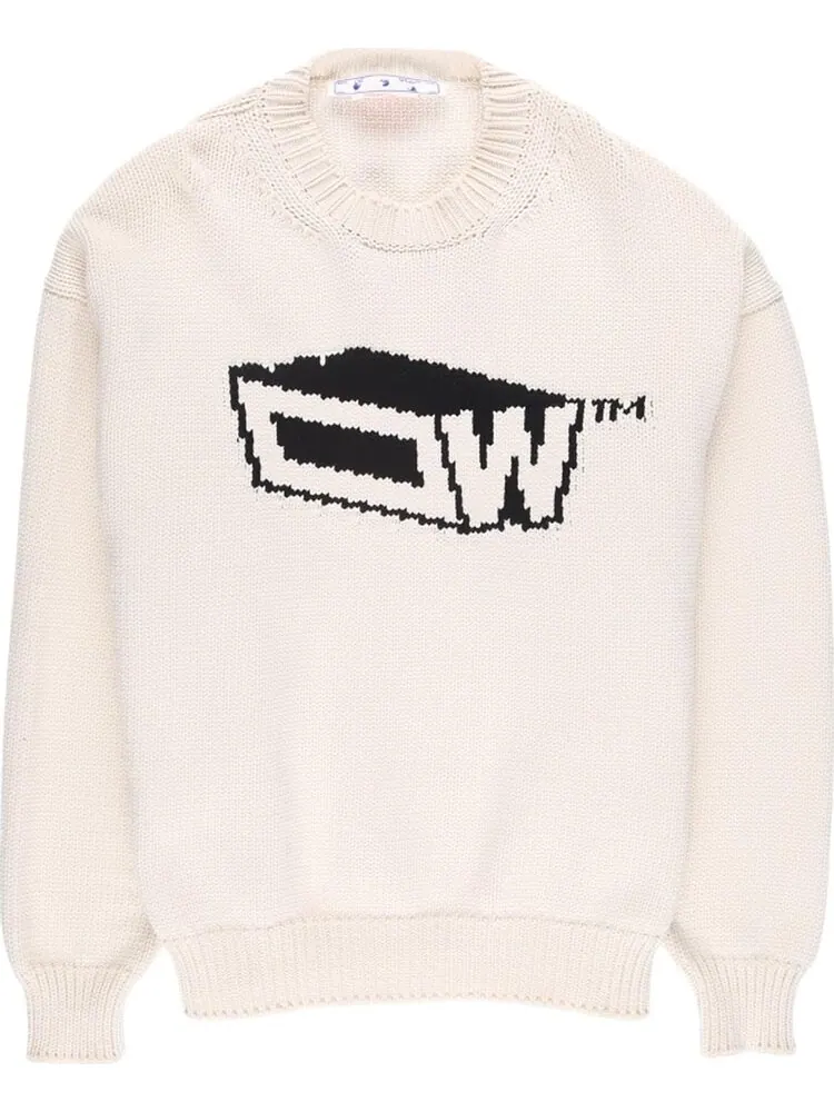 Толстовка Off-White Graffiti Zine Crewneck 'Off White' — изображение 1 из 2, бежевый