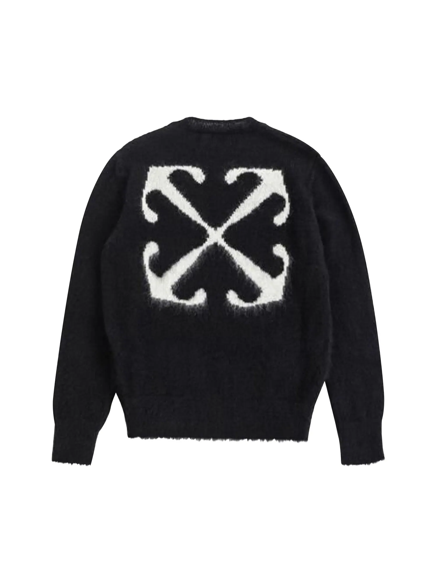 Off-White Mohair Arrow Knit Crewneck — изображение 2 из 2, черный/бежевый