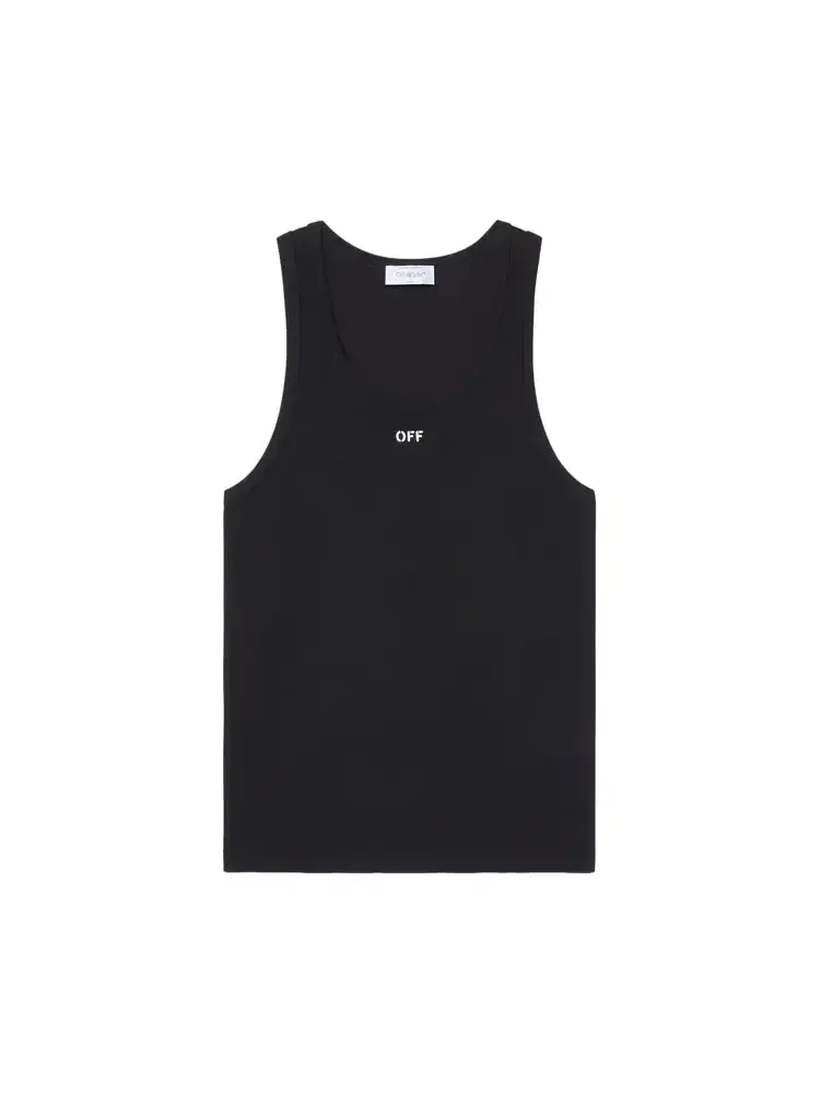Майка в рубчик Off-White — изображение 1 из 1, черный