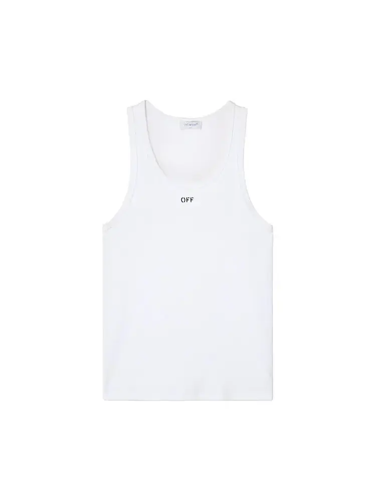Майка в рубчик Off-White — изображение 1 из 1, белый