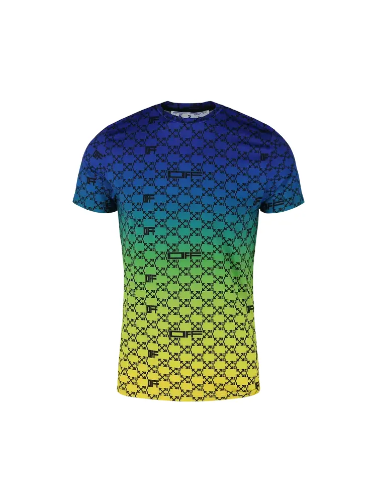Футболка Off-White Athletic Monogram Short-Sleeve 'Multicolor' — изображение 1 из 4, мульти