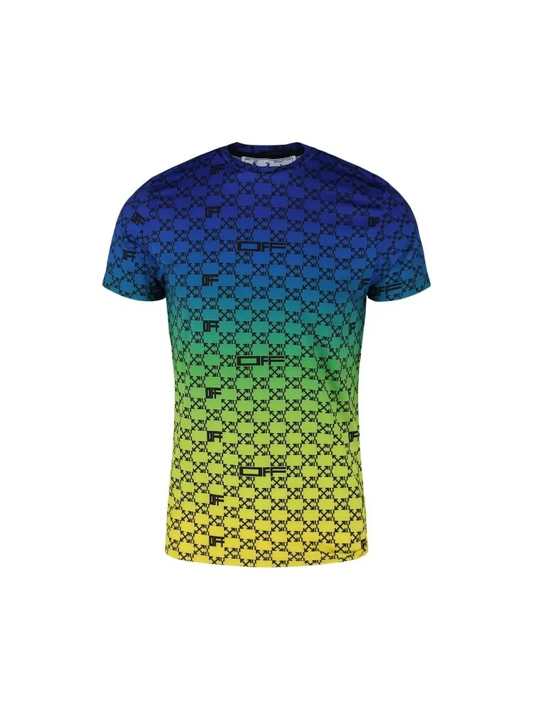 Футболка Off-White Athletic Monogram Short-Sleeve 'Multicolor' — изображение 2 из 4, мульти