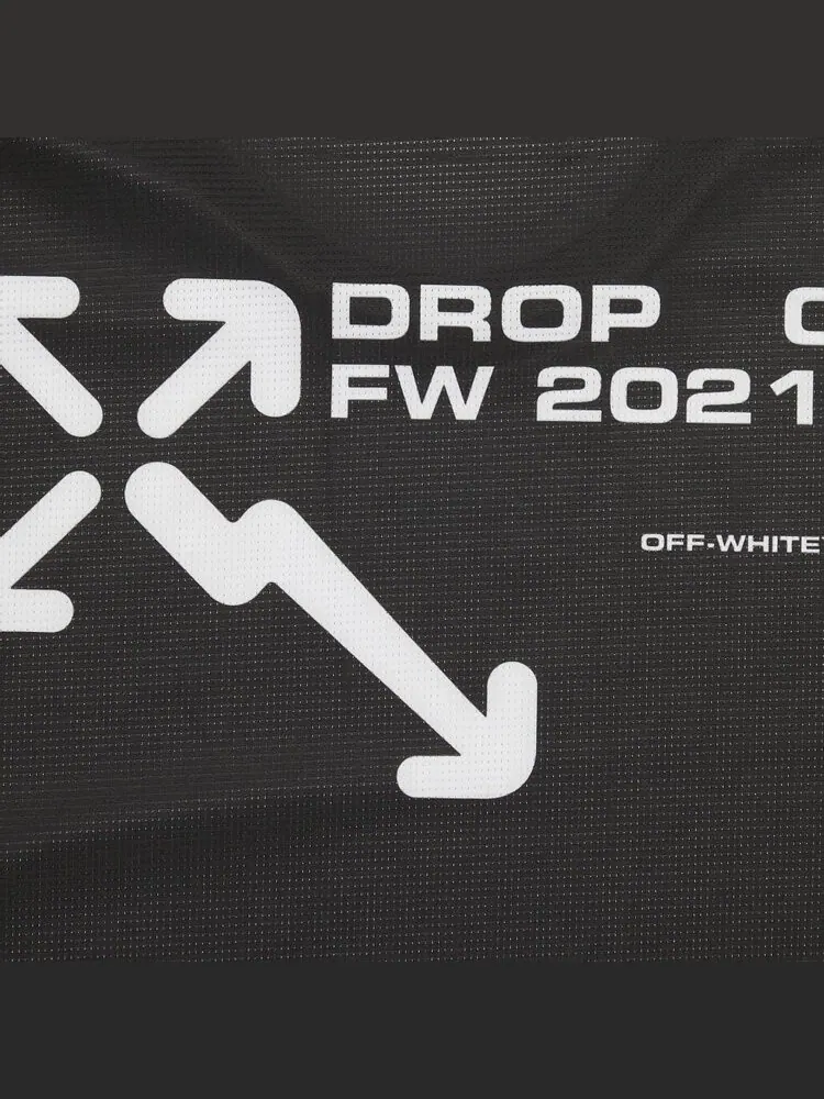 Лонгслив Off-White Active Long-Sleeve Tee 'Black/Orange' — изображение 3 из 3, черный