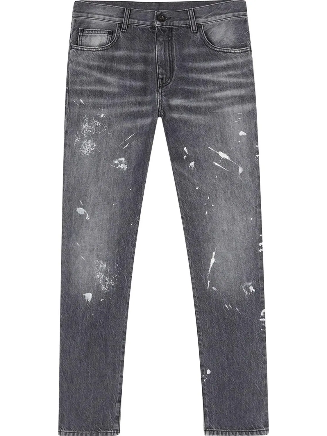 Джинсы Off-White Diag Outline Paint Skinny Jeans 'Vintage Grey/White'