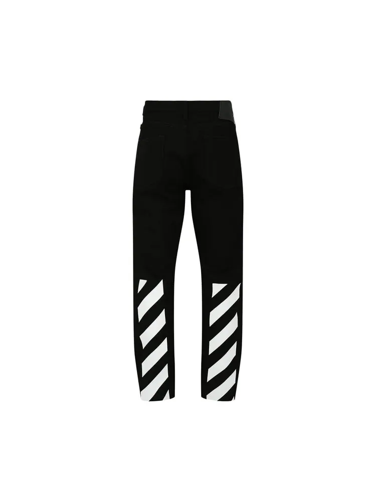 Джинсы Off-White Diag Tab Slim Jeans — изображение 2 из 2, черный