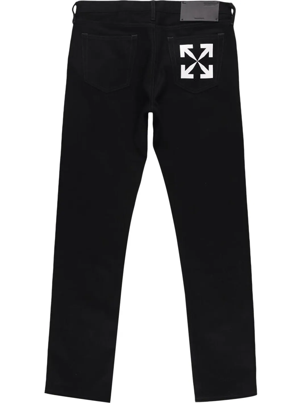 Джинсы Off-White Single Arrow Slim Jeans 'Black/White' — изображение 2 из 2, черный