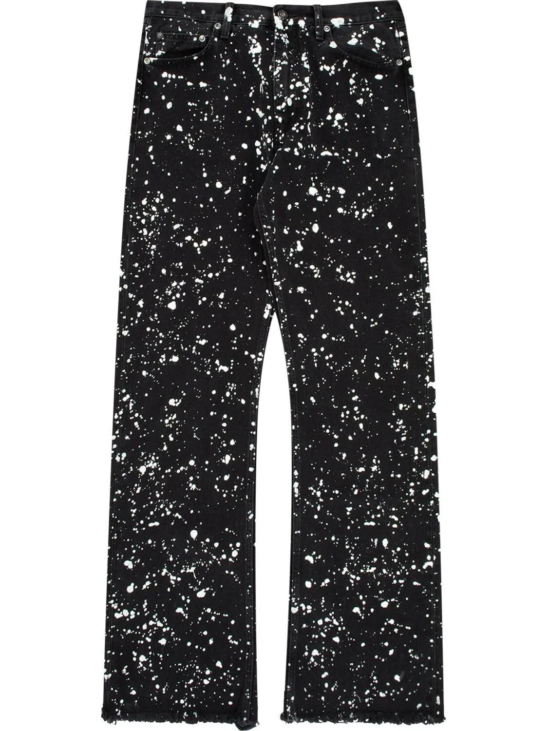 Джинсы Off-White Paint Relax Slim Jeans 'Black'