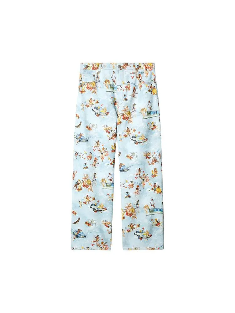 Джинсы Off-White Fresco-Print Jeans